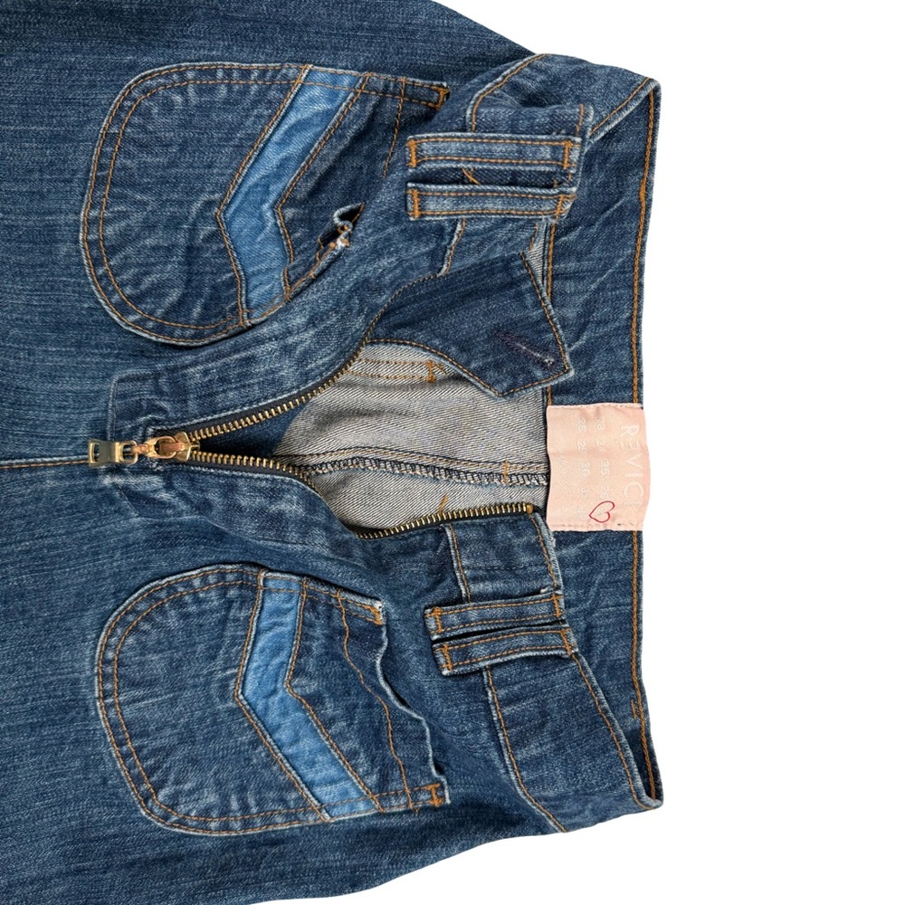 REVICE Dark Blue Flare Jeans - Picture 6 of 11